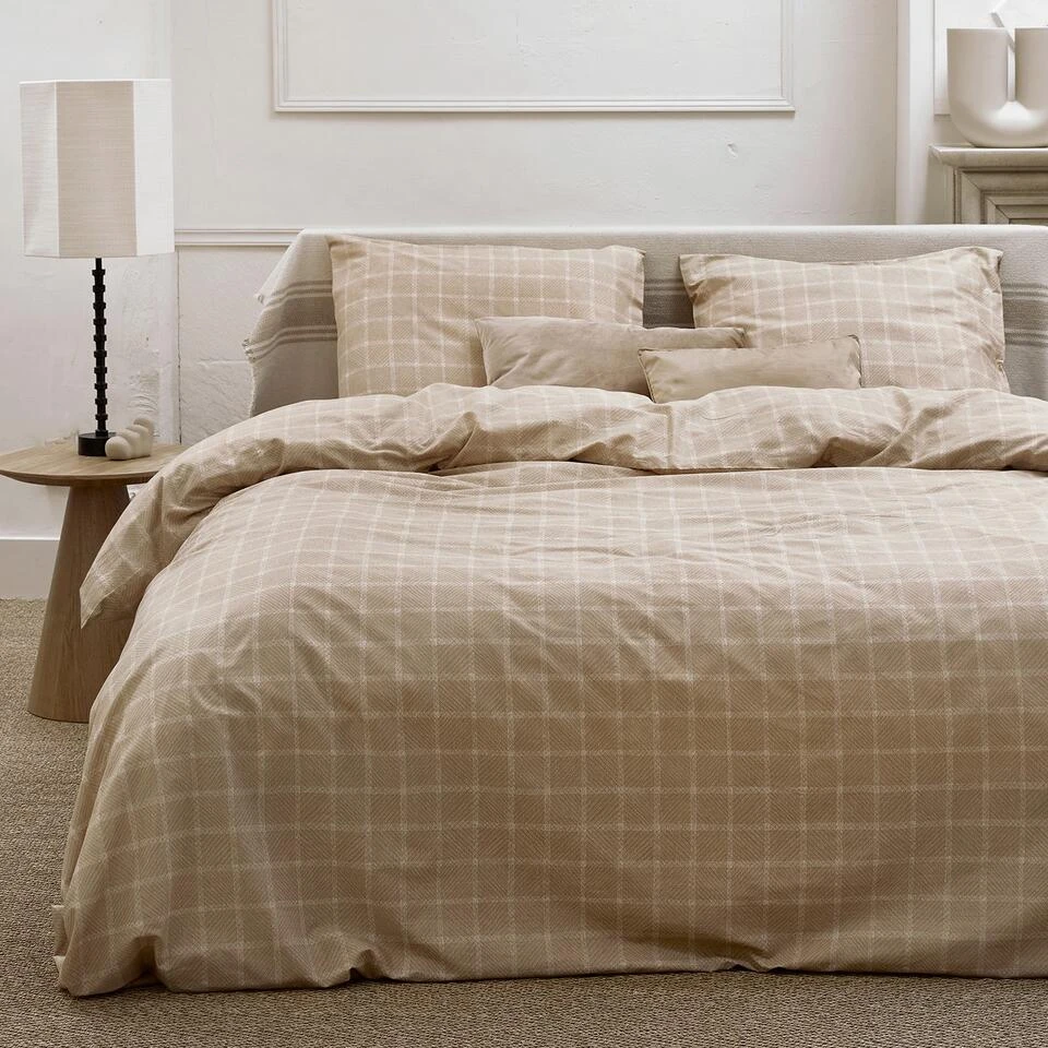 Cinderella Brecht - Dekbedovertrek - Katoen - 200x200/220 Cm - Natural 2 Cinderella Brecht - Dekbedovertrek - Katoen - 200x200/220 Cm - Natural - Afbeelding 2