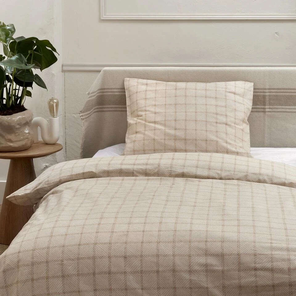 Cinderella Brecht - Dekbedovertrek - Katoen - 200x200/220 Cm - Off White 4 Cinderella Brecht - Dekbedovertrek - Katoen - 200x200/220 Cm - Off White - Afbeelding 4