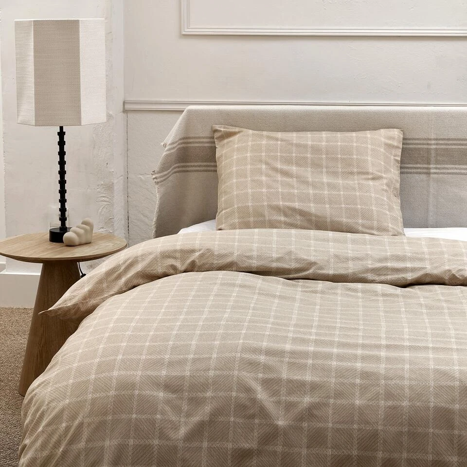 Cinderella Brecht - Dekbedovertrek - Katoen - 140x200/220 Cm - Natural 2 Cinderella Brecht - Dekbedovertrek - Katoen - 140x200/220 Cm - Natural - Afbeelding 2