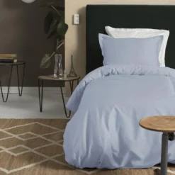 Cinderella Sundays - Dekbedovertrek - Satijn - 140x200/220 Cm - Soft Blue -Beddengoed Winkel 1000063535 0103