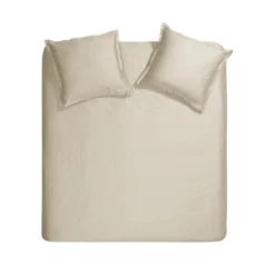 Cinderella Sundays - Dekbedovertrek - Satijn - 200x200/220 Cm - Light Sand