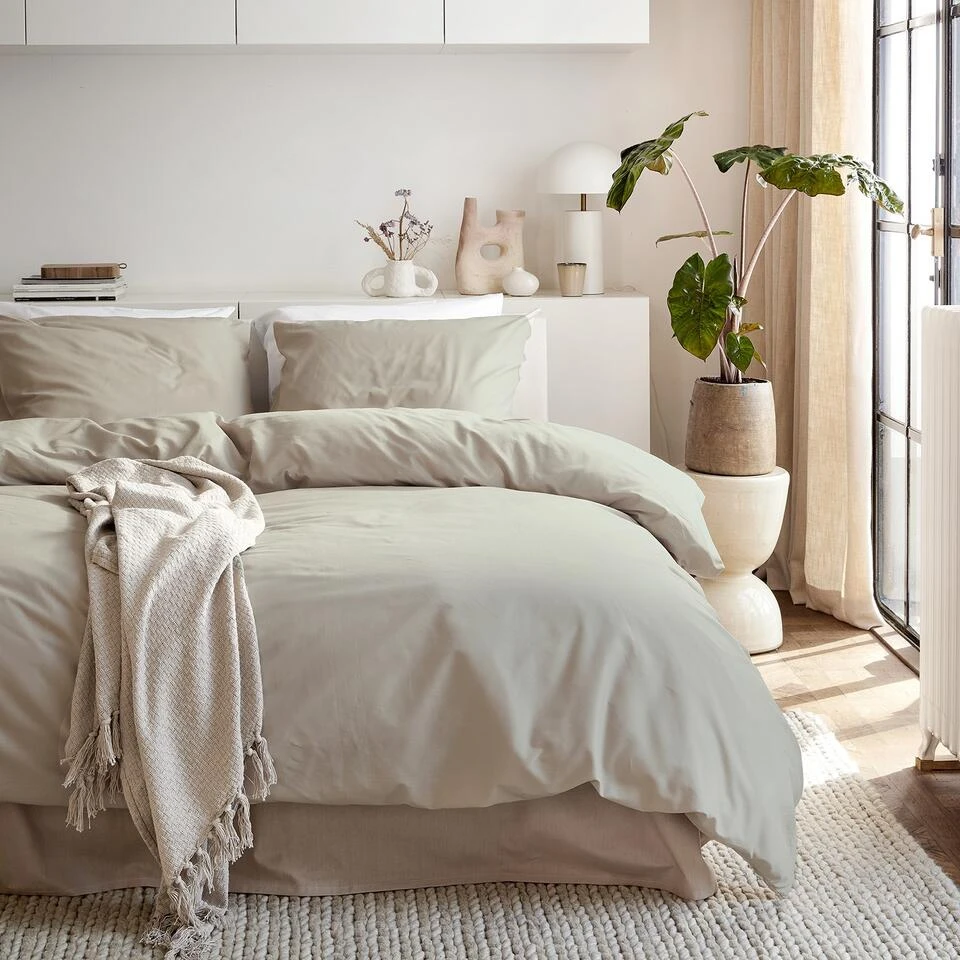 Cinderella Weekend - Dekbedovertrek - Katoen - 260x200/220 Cm - Light Sand 2 Cinderella Weekend - Dekbedovertrek - Katoen - 260x200/220 Cm - Light Sand - Afbeelding 2