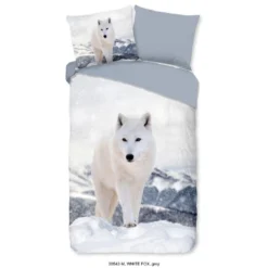 Pure Dekbedovertrek "White Fox" - Grijs - (140x220 Cm)