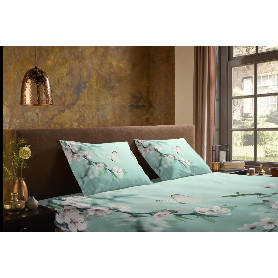 Pure Dekbedovertrek "Bibi" - Groen - (140x220 Cm) 3 Pure Dekbedovertrek "Bibi" - Groen - (140x220 Cm) - Afbeelding 3