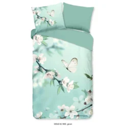 Pure Dekbedovertrek "Bibi" - Groen - (140x220 Cm)