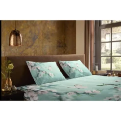 Pure Dekbedovertrek "Bibi" - Groen - (200x220 Cm) -Beddengoed Winkel 1000084871 0110