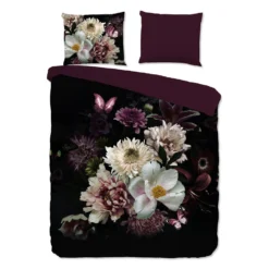 Beddengoed Winkel 34 Pure Dekbedovertrek "Marleen" - Bordeaux - (200x220 Cm)