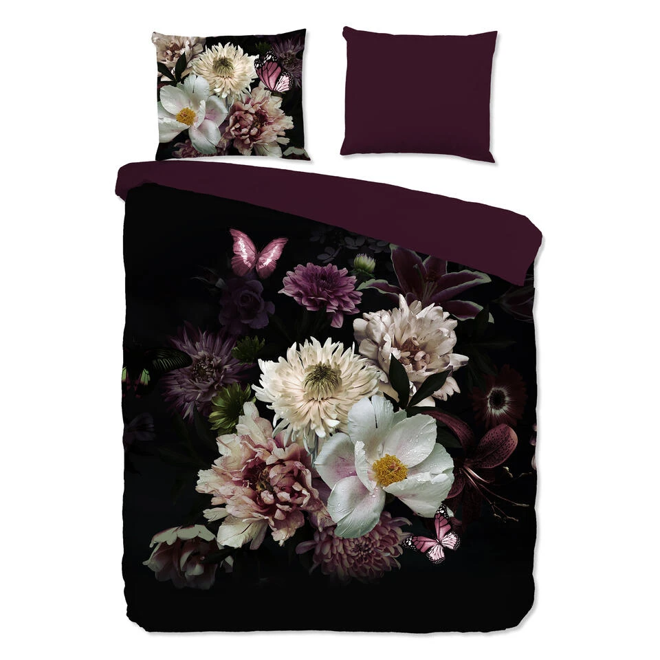 Pure Dekbedovertrek "Marleen" - Bordeaux - (200x220 Cm) 1 Pure Dekbedovertrek "Marleen" - Bordeaux - (200x220 Cm)