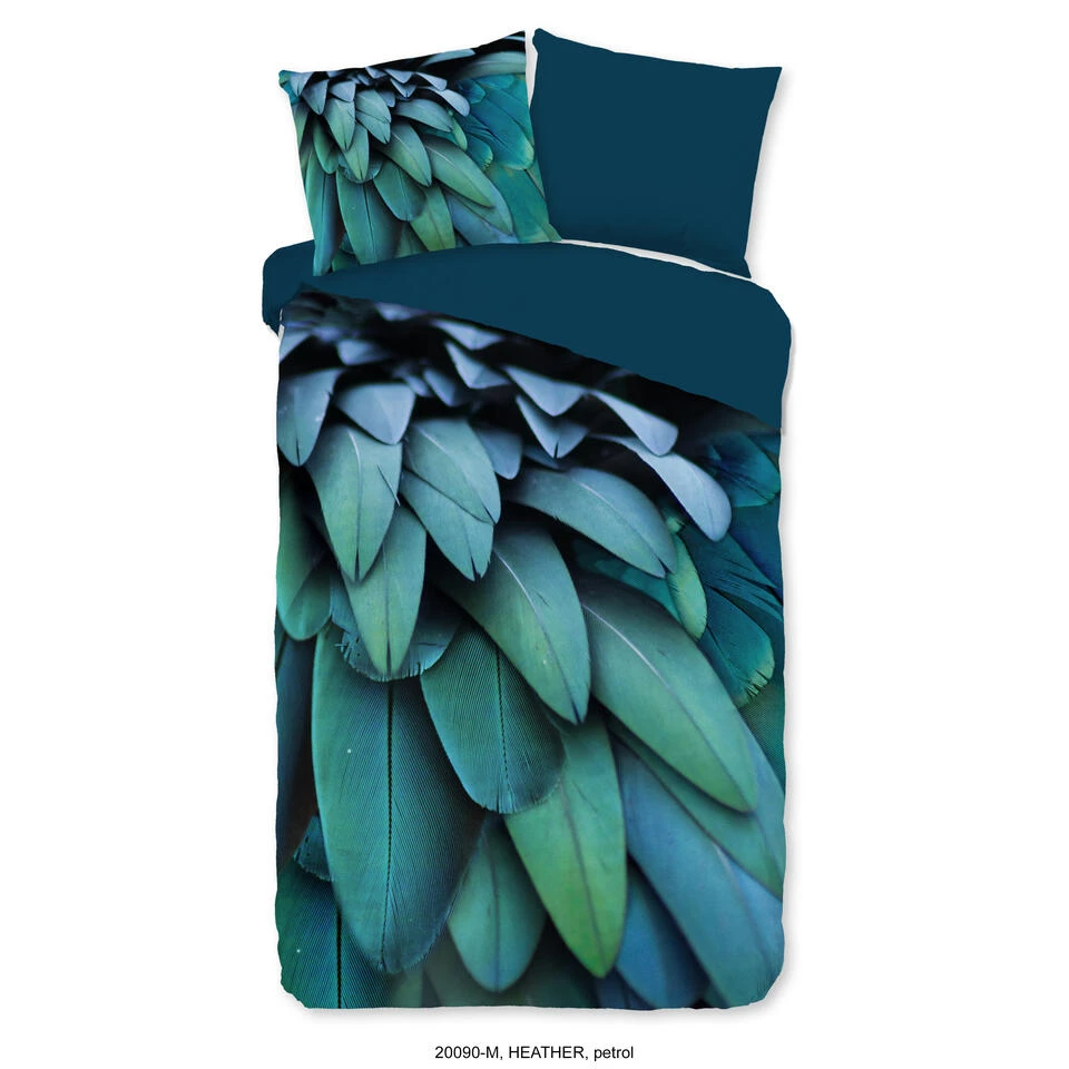Pure Dekbedovertrek "Heather" - Petrol - (140x220 Cm) 1 Pure Dekbedovertrek "Heather" - Petrol - (140x220 Cm)