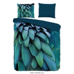 Pure Dekbedovertrek "Heather" - Petrol - (240x220 Cm)