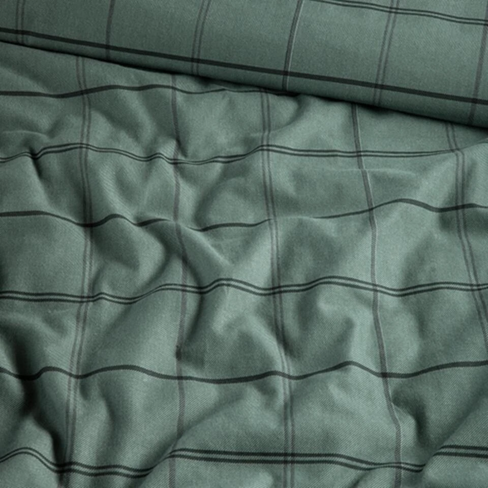 Cinderella Dekbedovertrek Kody - Flanel - 240x200/220 Cm - Green 4 Cinderella Dekbedovertrek Kody - Flanel - 240x200/220 Cm - Green - Afbeelding 4