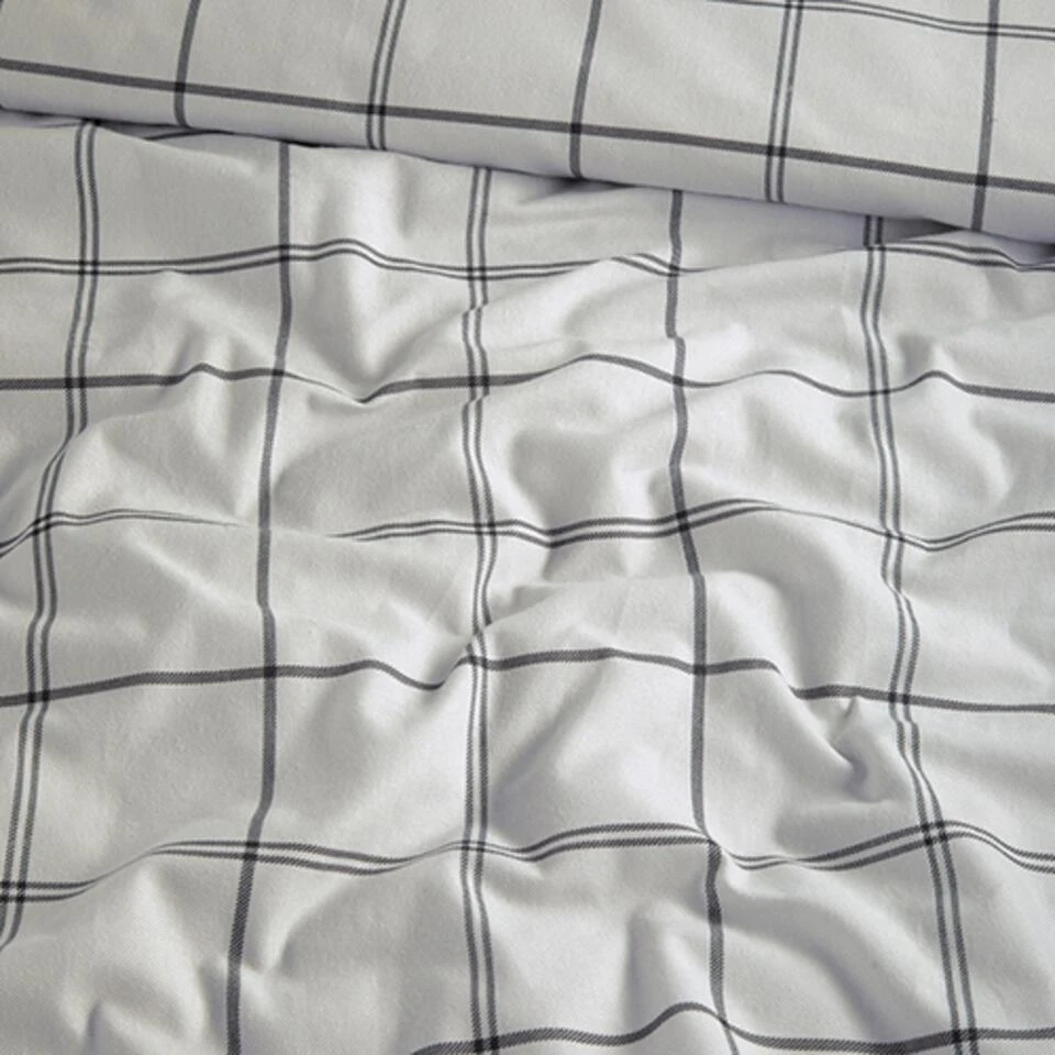 Cinderella Dekbedovertrek Kody - Flanel - 260x200/220 Cm - Off White 4 Cinderella Dekbedovertrek Kody - Flanel - 260x200/220 Cm - Off White - Afbeelding 4