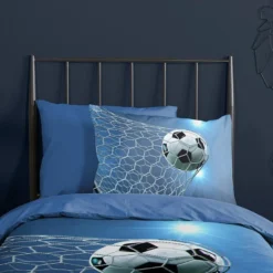 Pure Dekbedovertrek "Fans" - Blauw - (135x200 Cm) -Beddengoed Winkel 1000098879 0103