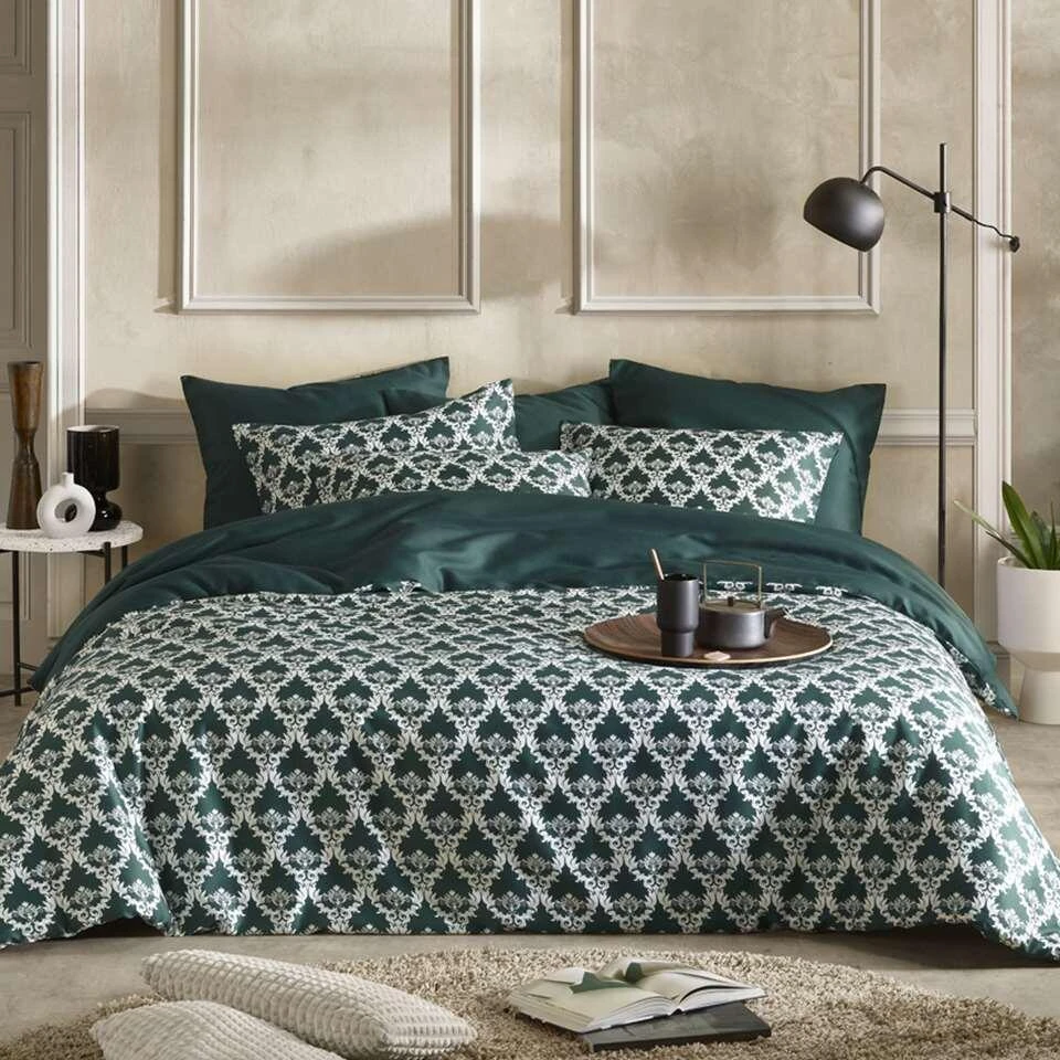 De Witte Lietaer Dekbedovertrek Rococo - 240 X 220 Cm - Groen 1 De Witte Lietaer Dekbedovertrek Rococo - 240 X 220 Cm - Groen