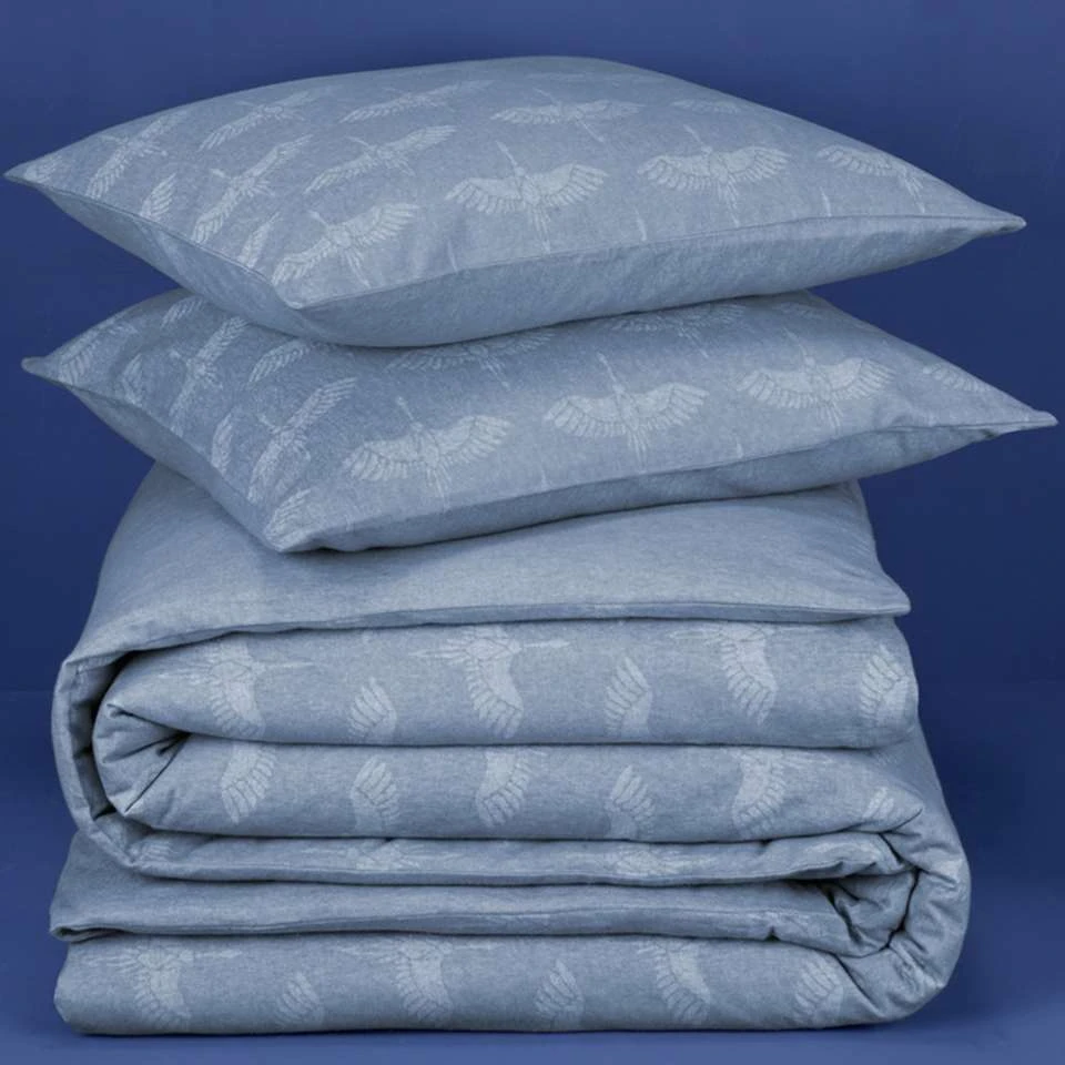 De Witte Lietaer Dekbedovertrek Crane - 240 X 220 Cm - Flanel 4 De Witte Lietaer Dekbedovertrek Crane - 240 X 220 Cm - Flanel - Afbeelding 4