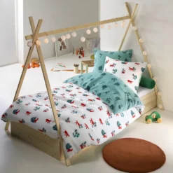 De Witte Lietaer Dekbedovertrek Fox Katoen - Eenpersoons - 140 X 220 Cm - Multi