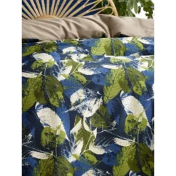 De Witte Lietaer Dekbedovertrek Elm - 140 X 200/220 Cm - Groen -Beddengoed Winkel 1302374053 0102