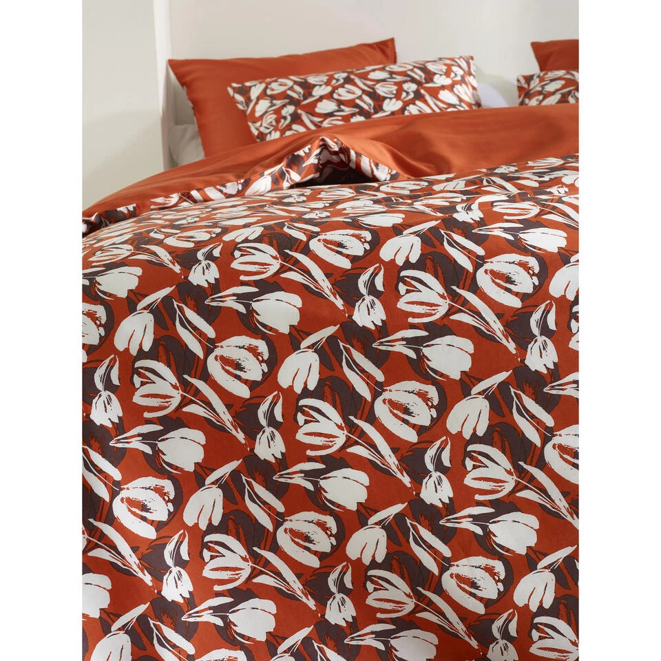 De Witte Lietaer Dekbedovertrek Tulipa - 140 X 200/220 Cm - Katoen 4 De Witte Lietaer Dekbedovertrek Tulipa - 140 X 200/220 Cm - Katoen - Afbeelding 4