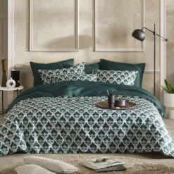 De Witte Lietaer Dekbedovertrek Rococo - 140 X 200/220 Cm - Groen