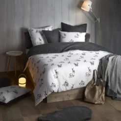 De Witte Lietaer Dekbedovertrek Antilope - 140 X 200/220 Cm - Grijs -Beddengoed Winkel 1525788839 0102