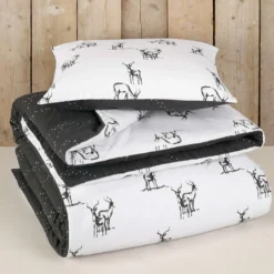 De Witte Lietaer Dekbedovertrek Antilope - 140 X 200/220 Cm - Grijs -Beddengoed Winkel 1525788839 0103