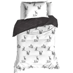 De Witte Lietaer Dekbedovertrek Antilope - 140 X 200/220 Cm - Grijs