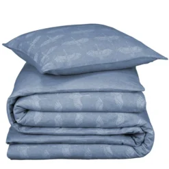 De Witte Lietaer Dekbedovertrek Crane Blue - 140 X 200/220 Cm - Flanel -Beddengoed Winkel 1692328161 0103