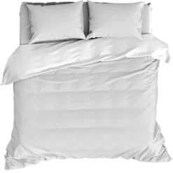 De Witte Lietaer Dekbedovertrek Katoen Satijn Olivia - 200 X 200/220 Cm - Wit
