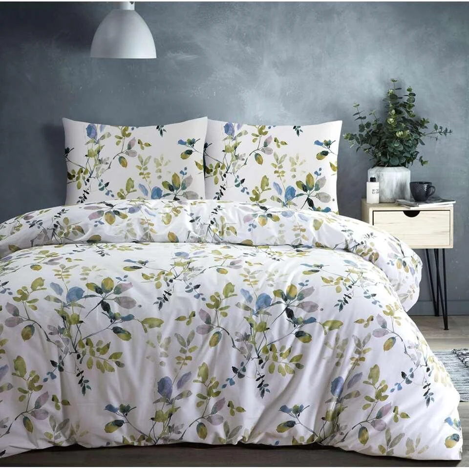 Royal Dekbedovertrek Carlijn Botanisch - Wit - 240x200/220 Cm 3 Royal Dekbedovertrek Carlijn Botanisch - Wit - 240x200/220 Cm - Afbeelding 3