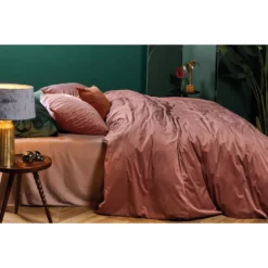 Royal At Home By Beddinghouse Dekbedovertrek Cosy Corduroy - Roze - 200x200/220 Cm -Beddengoed Winkel 31105889 9050 1