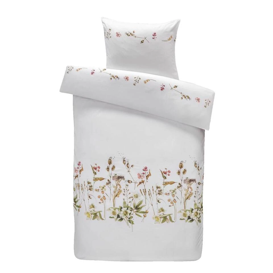 Royal Marjolein Bastin Dekbedovertrek Graceful Bloemen - Wit - 140x200/220 Cm 1 Royal Marjolein Bastin Dekbedovertrek Graceful Bloemen - Wit - 140x200/220 Cm