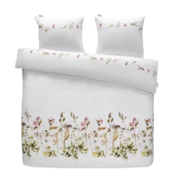 Royal Marjolein Bastin Dekbedovertrek Graceful Bloemen - Wit - 200x200/220 Cm
