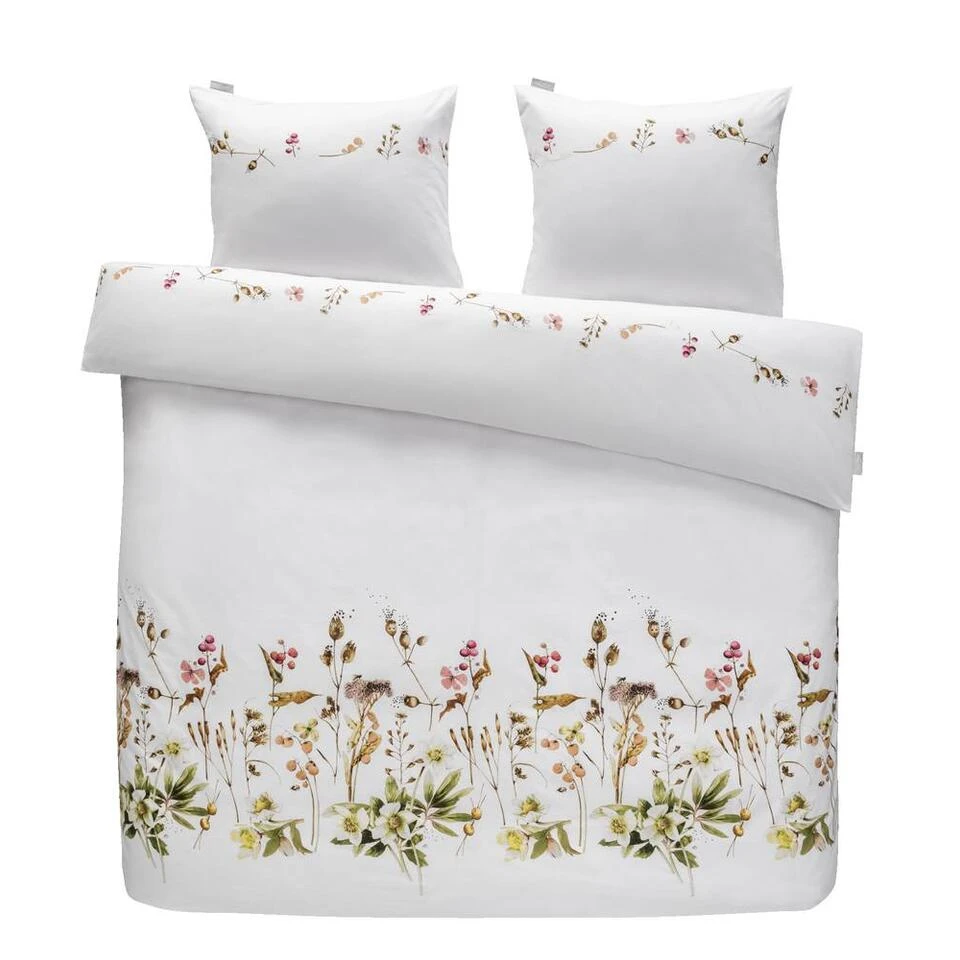 Royal Marjolein Bastin Dekbedovertrek Graceful Bloemen - Wit - 240x200/220 Cm 1 Royal Marjolein Bastin Dekbedovertrek Graceful Bloemen - Wit - 240x200/220 Cm