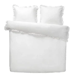 Royal Dekbedovertrek Cato Effen - Wit - 240x200/220 Cm